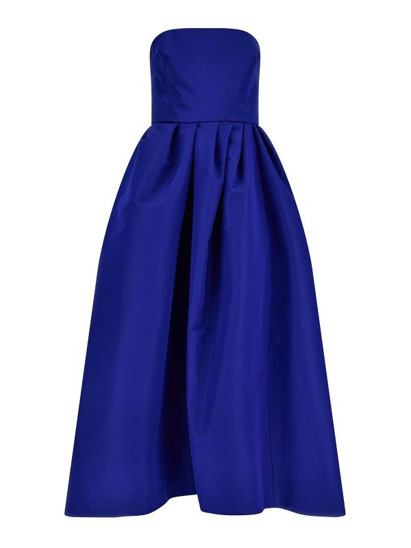Carolina Herrera Robe Au Genou - Bleu