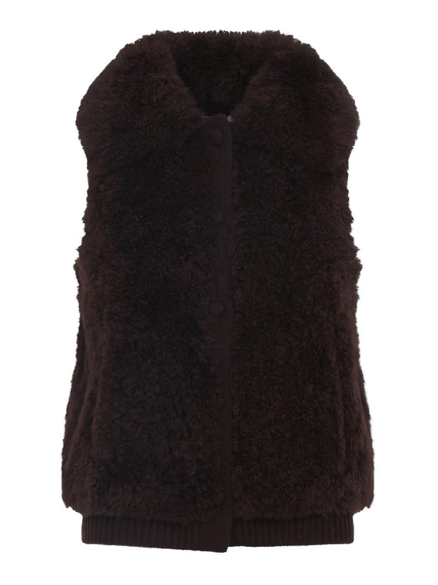 Yves Salomon Blouson En Cuir - Marron