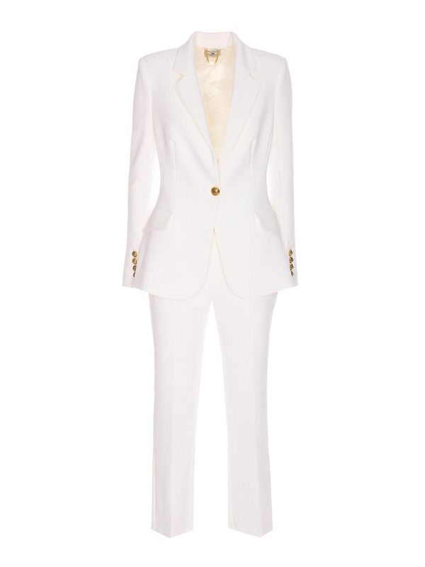 Elisabetta Franchi Costume De Cérémonie - Blanc