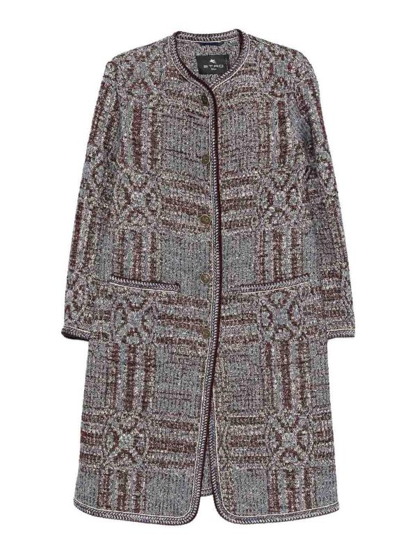 Etro Manteau Court - Bleu