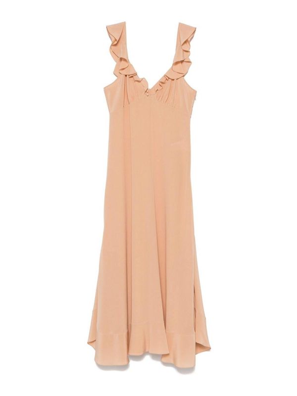 Chloe' Robe Au Genou - Marron