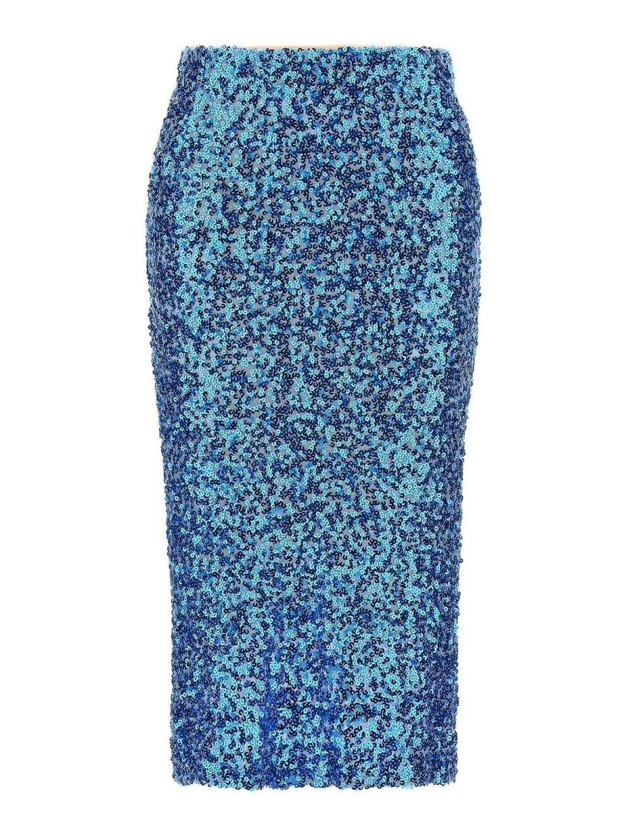 Le Twins Jupe Midi - Bleu Clair
