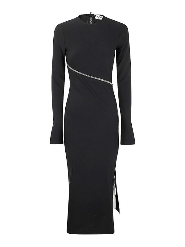 The Attico Robe Au Genou - Noir