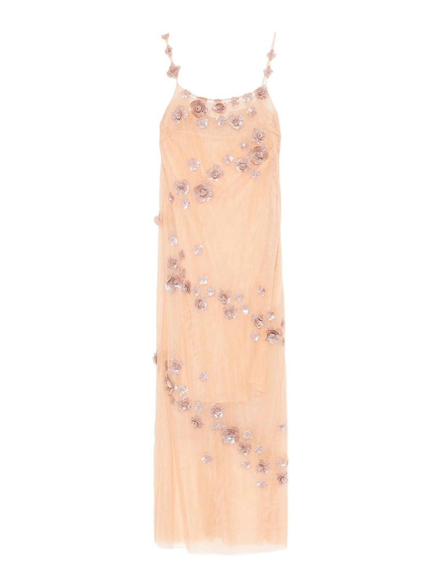 Blumarine Robe Au Genou - Couleur Chair