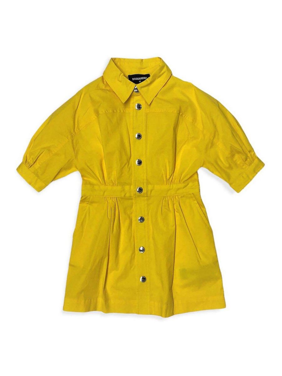 Dsquared2 Robe Au Genou - Jaune