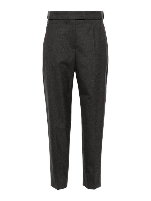 Brunello Cucinelli Pantalons Décontractés - Gris Foncé