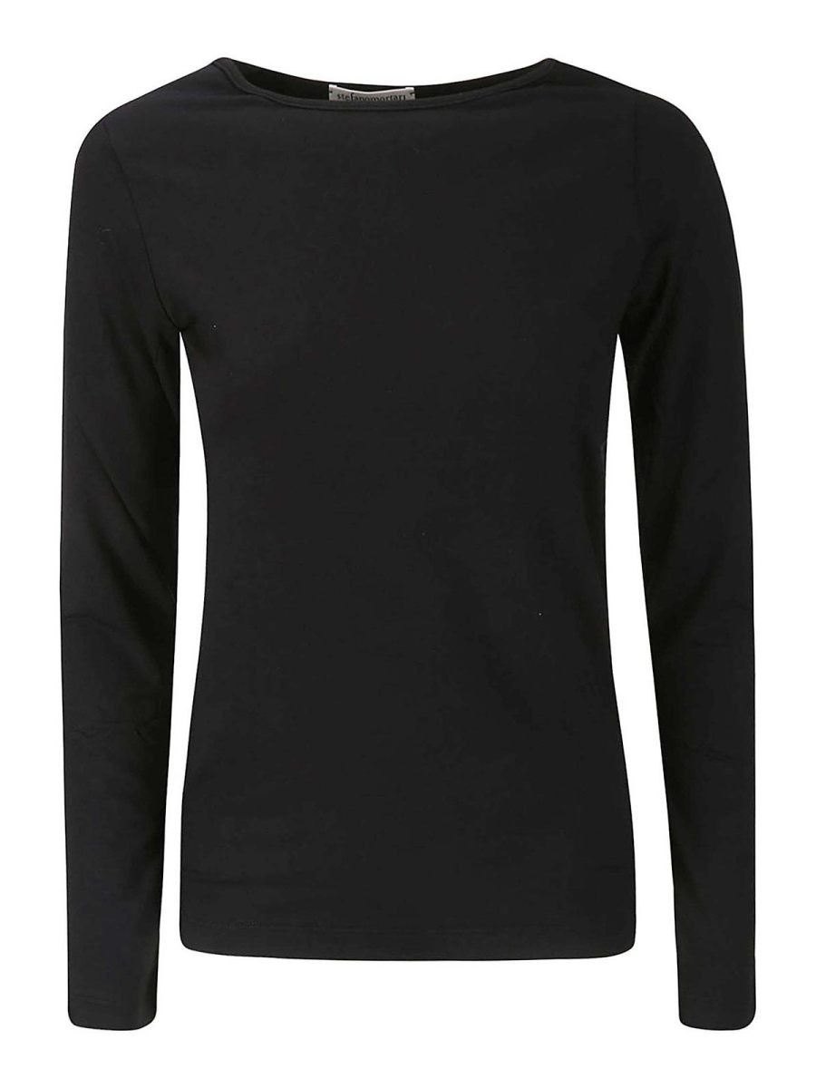 Stefano Mortari Pull Col Rond - Noir