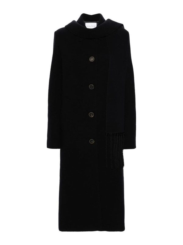 Forte Forte Manteau Court - Bleu