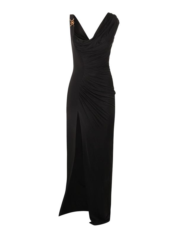 Versace Robe Au Genou - Noir