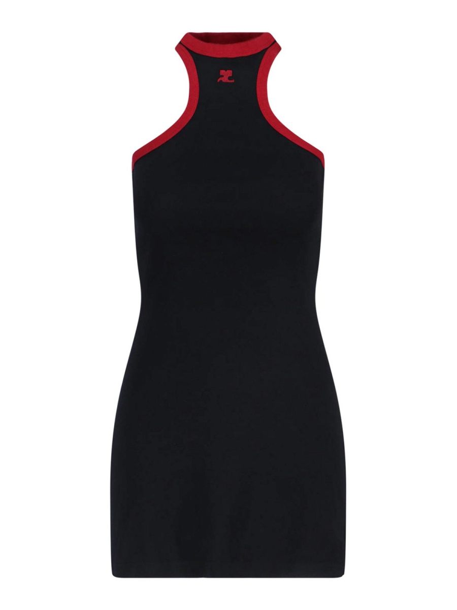 Courreges Robe Courte - Noir
