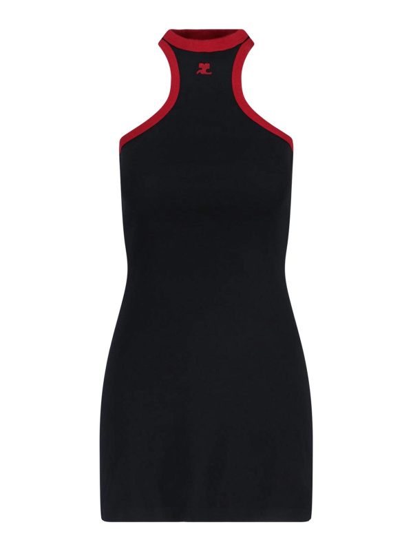 Courreges Robe Courte - Noir