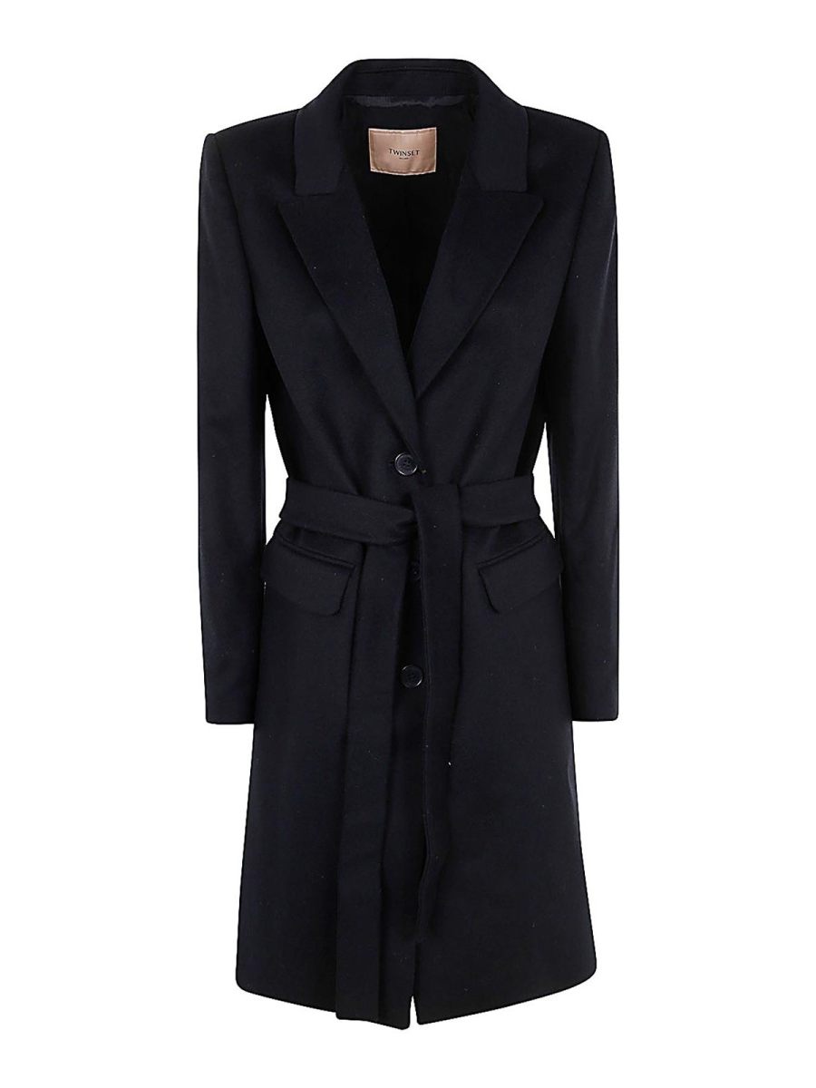 Twinset Manteau Court - Bleu
