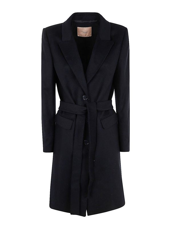 Twinset Manteau Court - Bleu