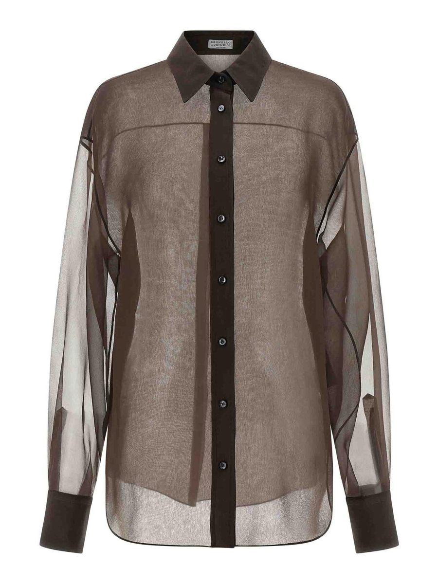 Brunello Cucinelli Chemise - Marron