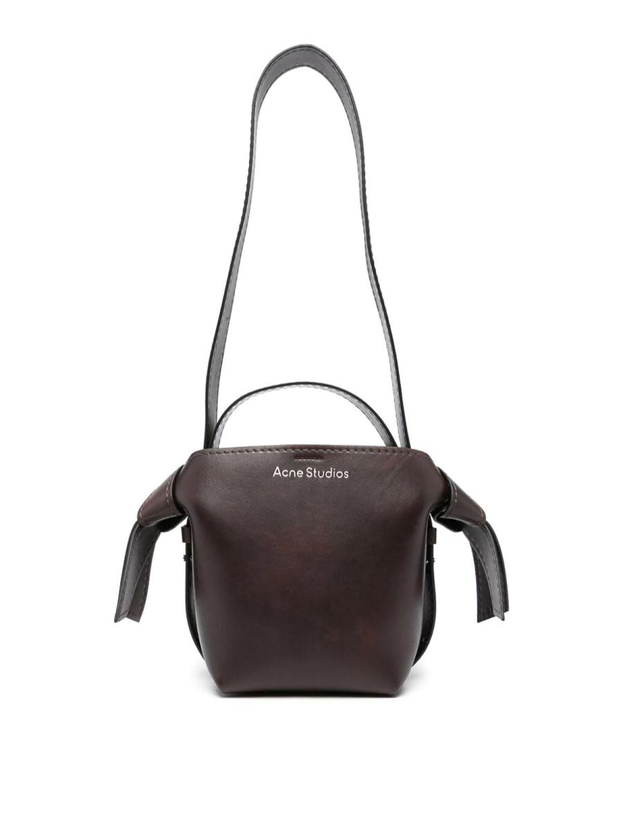 Acne Studios Sac Porté Épaule - Marron Foncé