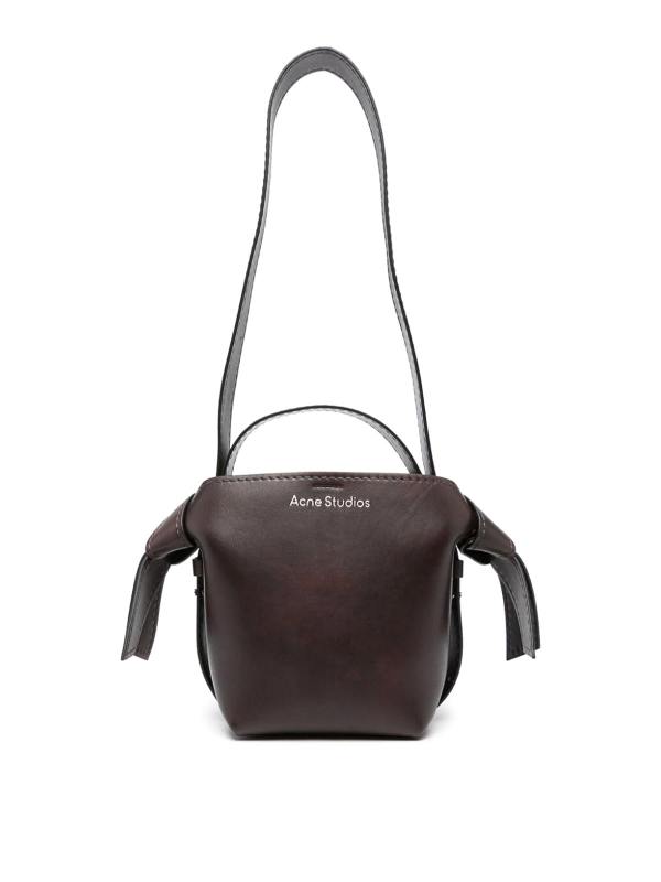 Acne Studios Sac Porté Épaule - Marron Foncé