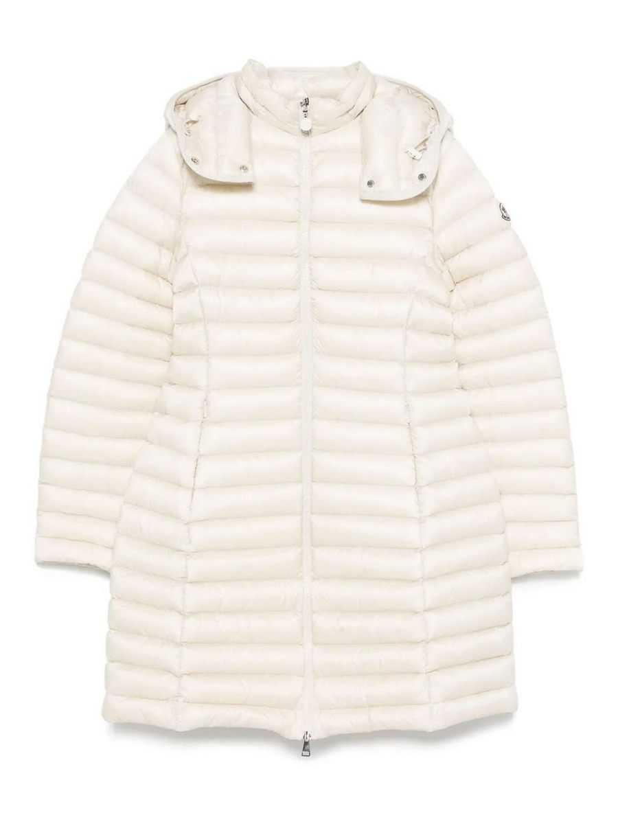 Moncler Manteau Rembourré - Beige Clair
