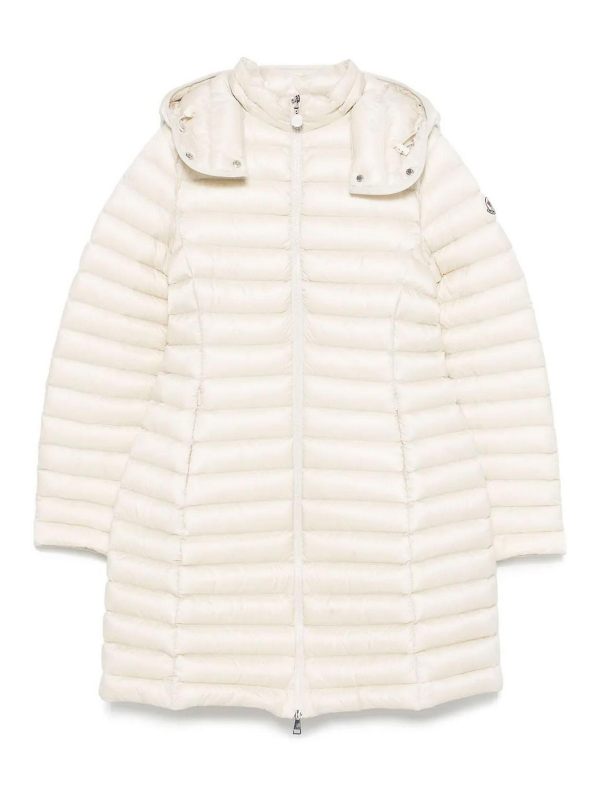 Moncler Manteau Rembourré - Beige Clair