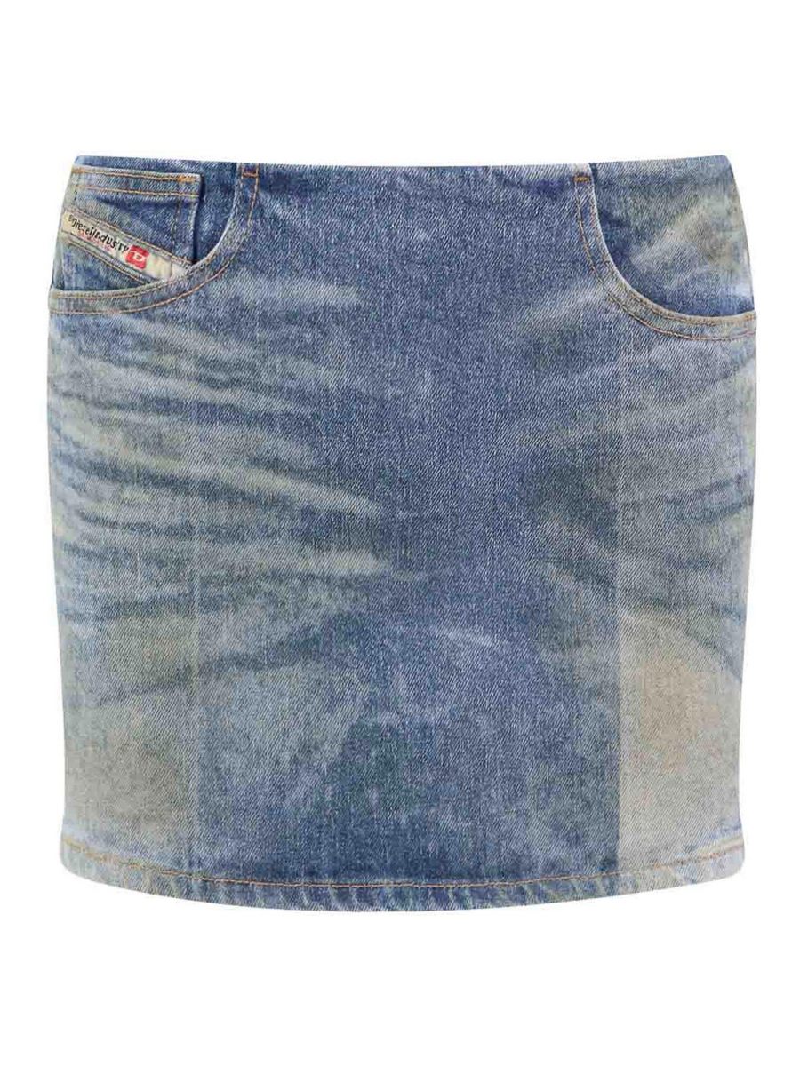 Diesel Jupe Midi - Bleu