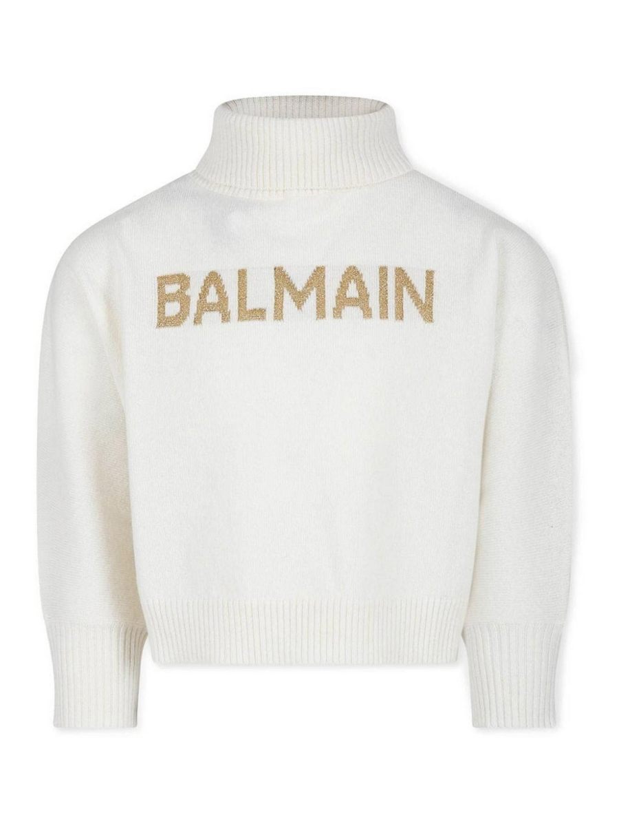 Balmain Pull Col Bateau - Blanc