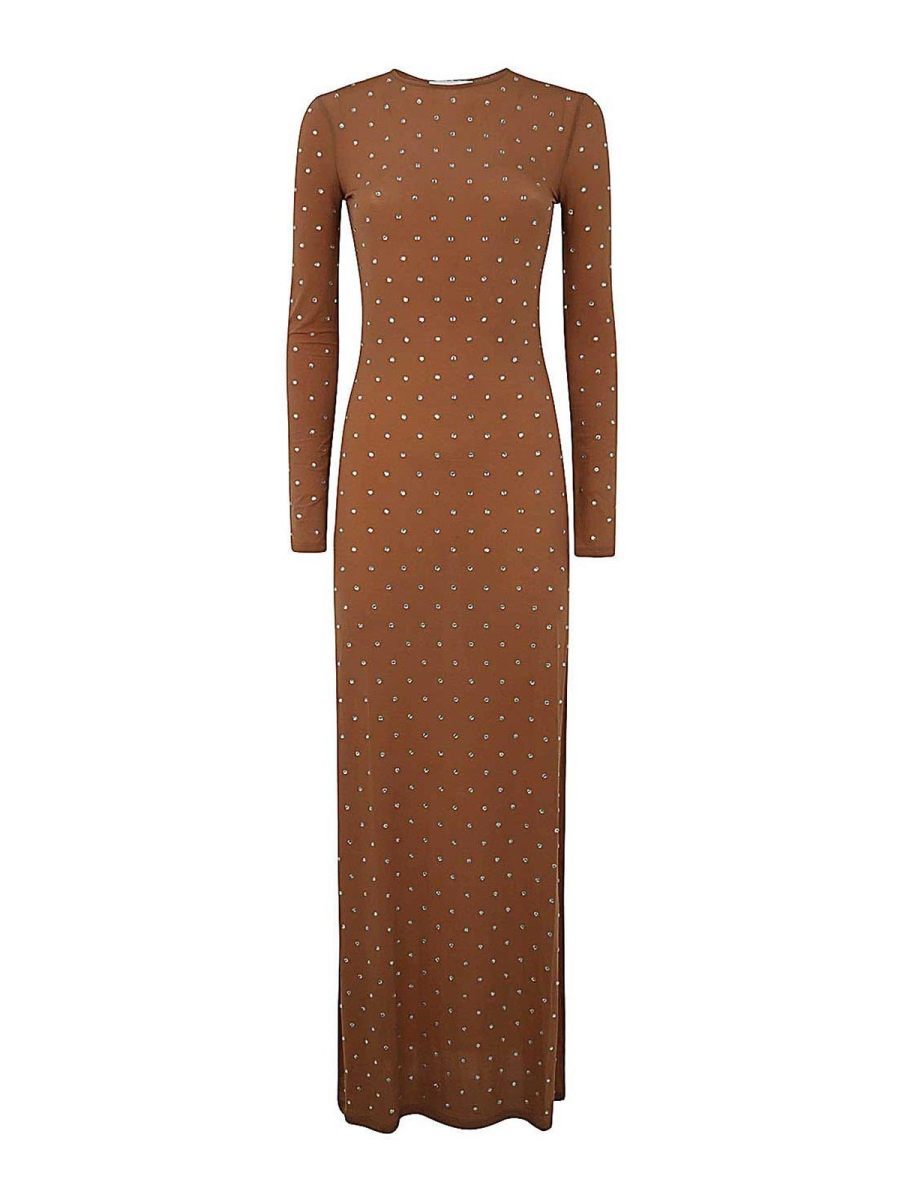 Rabanne Maxi Robe - Couleur Chair