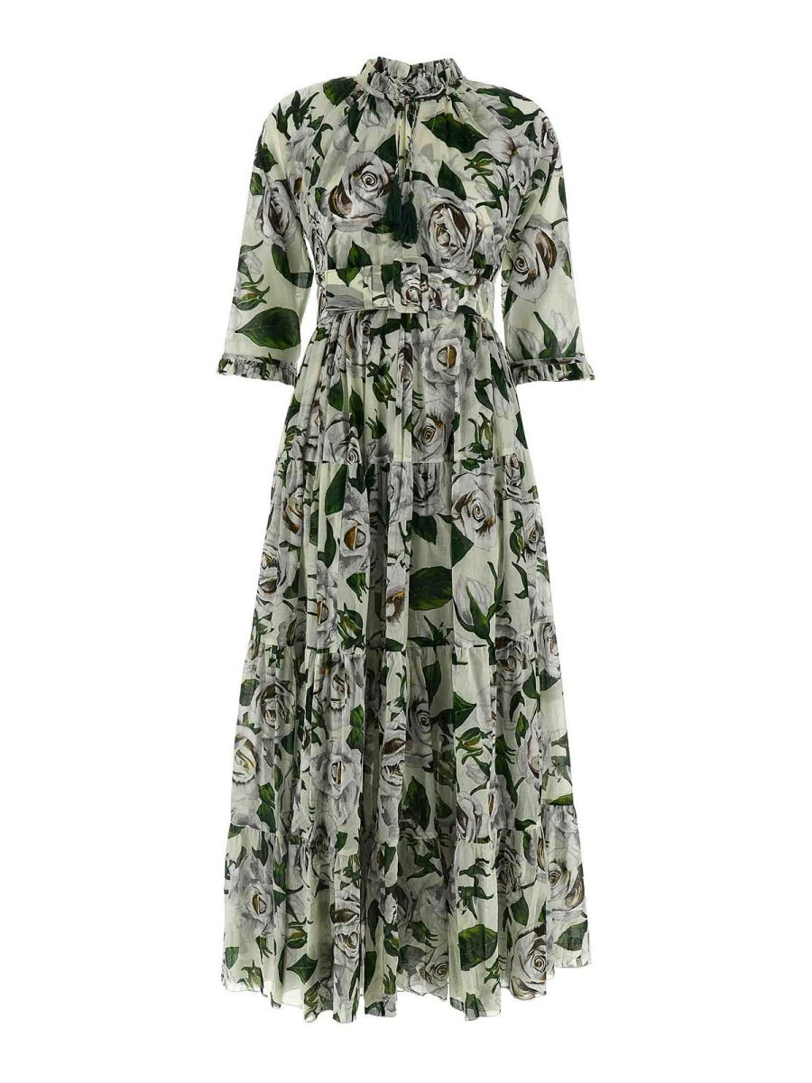 Samantha Sung Robe Au Genou - Blanc