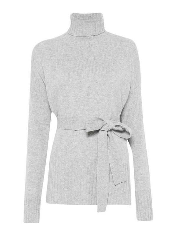 Wild Cashmere Pull Col Roulé - Gris