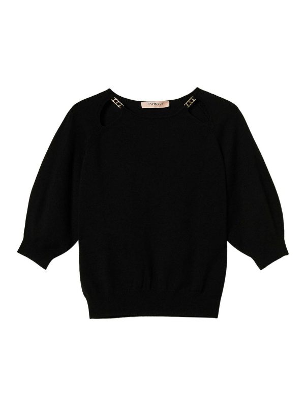 Twinset Pull Col Bateau - Noir