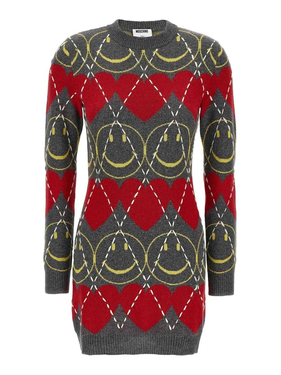 Moschino Robe Au Genou - Multicolore