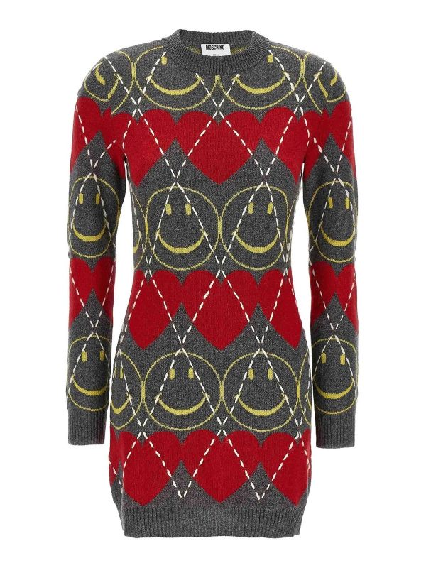 Moschino Robe Au Genou - Multicolore