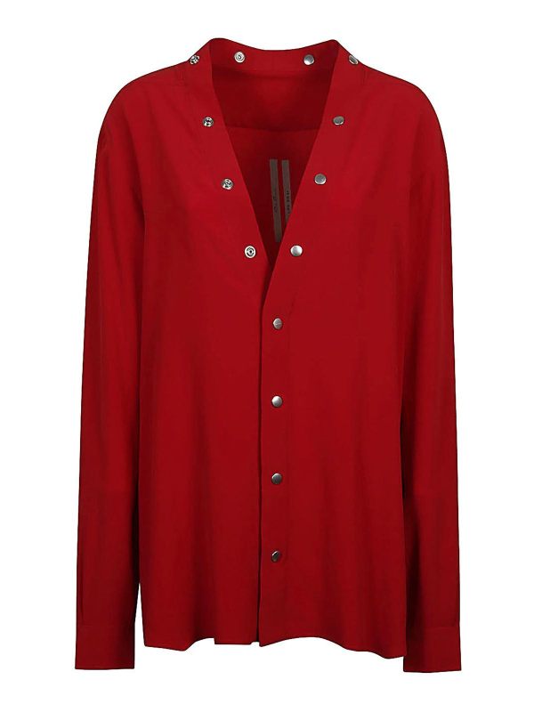Rick Owens Chemise - Rouge