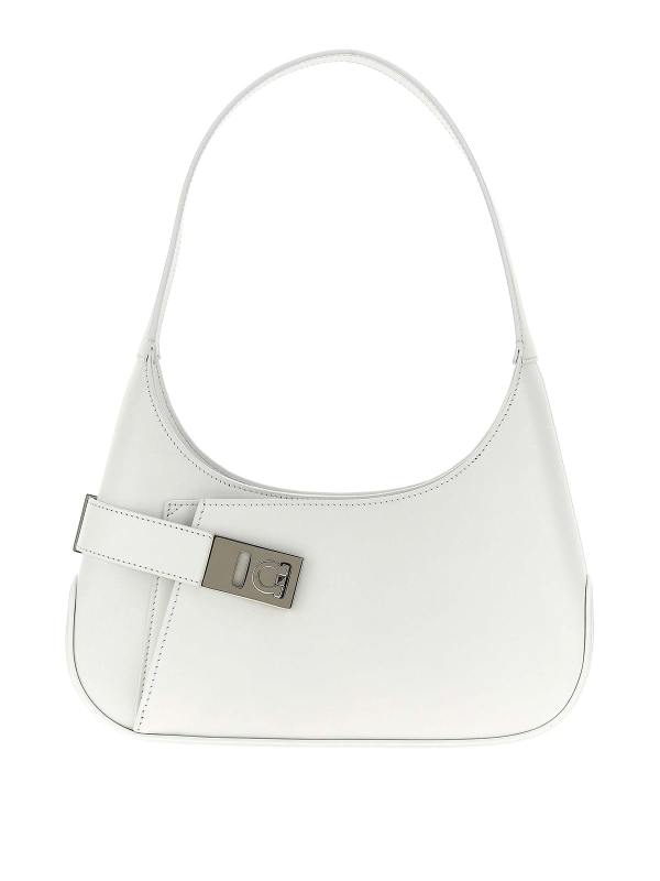 Ferragamo Sac Porté Épaule - Blanc