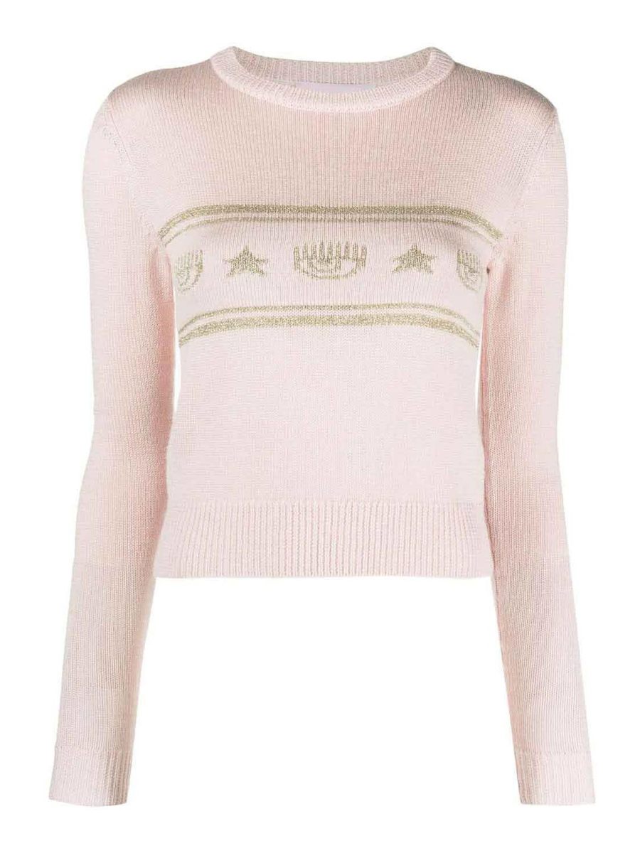 Chiara Ferragni Pull Col Bateau - Blanc
