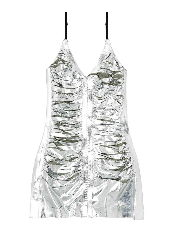 Diesel Robe Courte - Argent