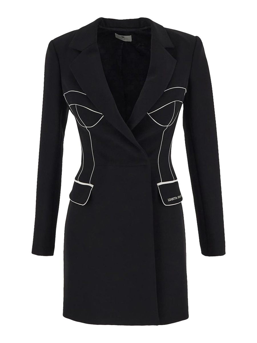 Elisabetta Franchi Veste Casual - Noir
