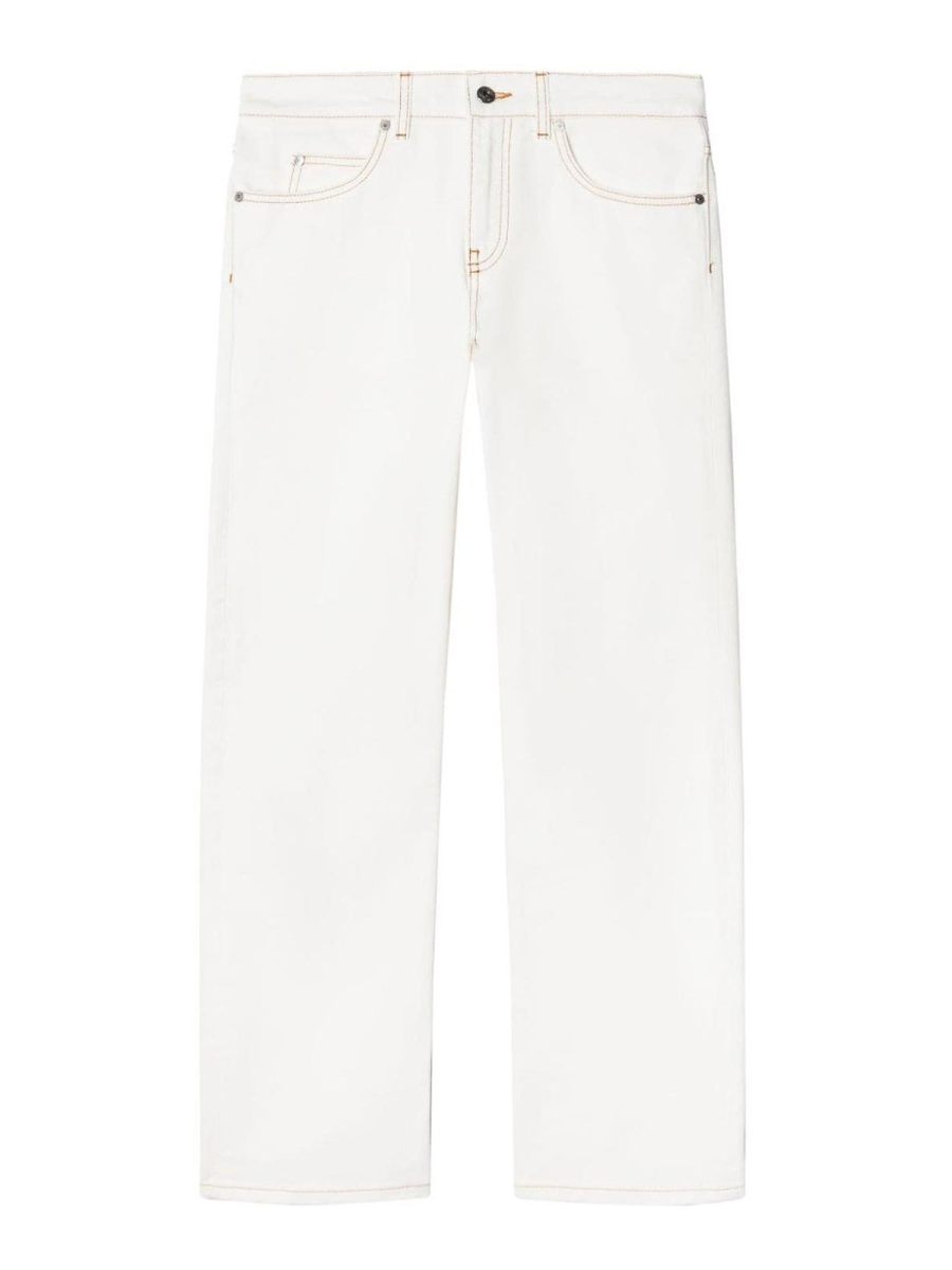 Off-White Jean Droit - Blanc