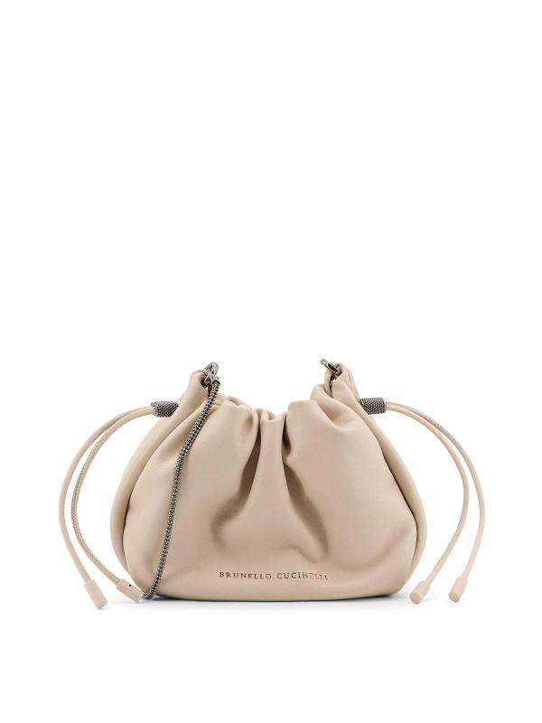 Brunello Cucinelli Sac Bandoulière - Blanc