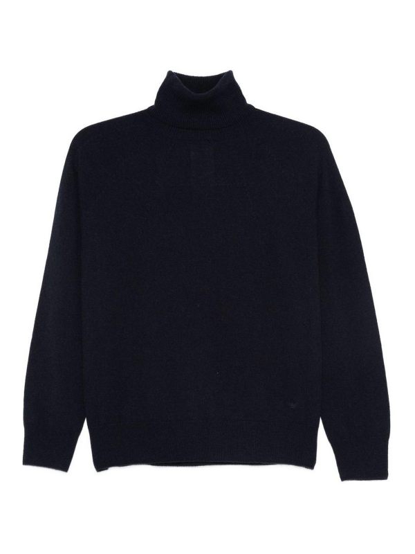 Emporio Armani Pull Col Roulé - Bleu