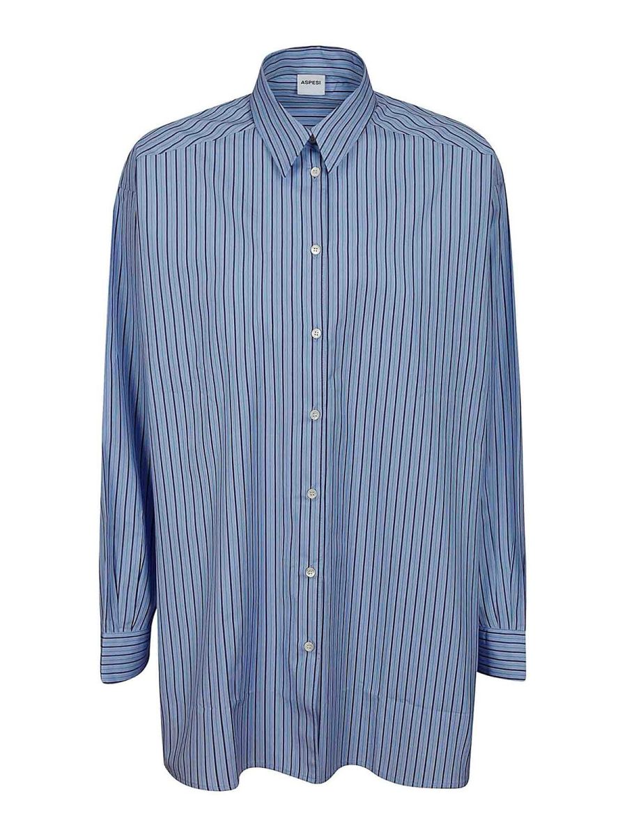 Aspesi Chemise - Bleu Clair