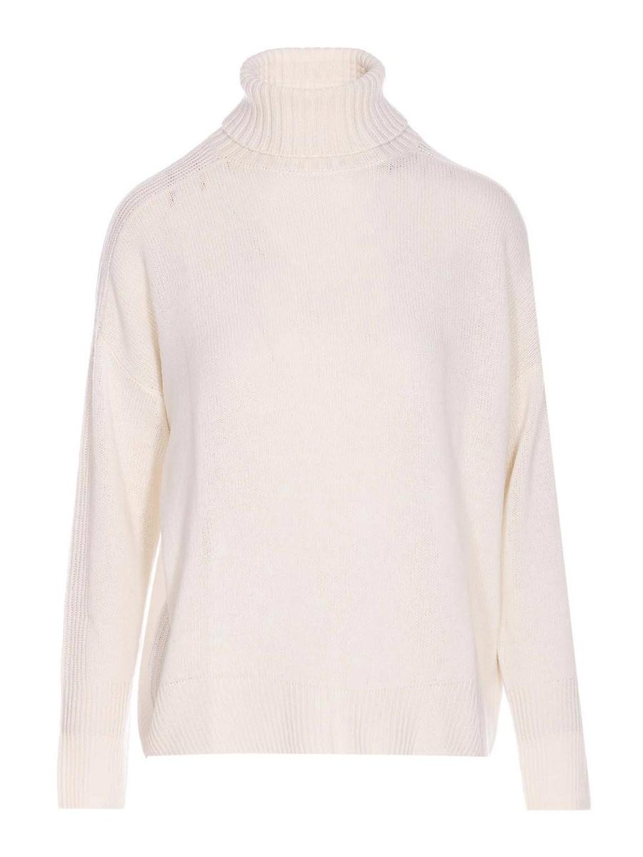 Allude Pull Col Rond - Blanc