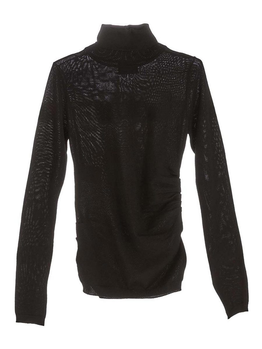 Moschino Jeans Pull Col Roulé - Noir