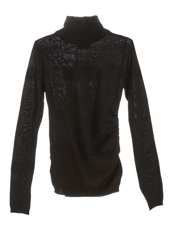 Moschino Jeans Pull Col Roulé - Noir