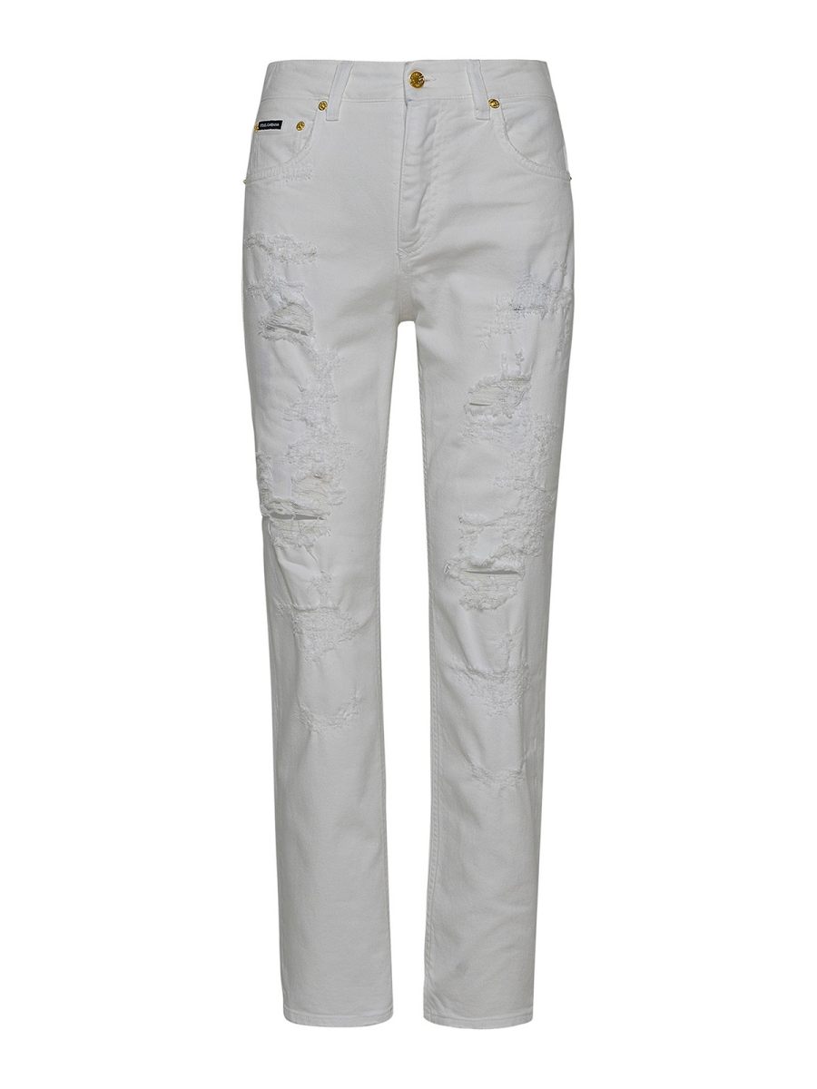 Dolce & Gabbana Jean Droit - Blanc