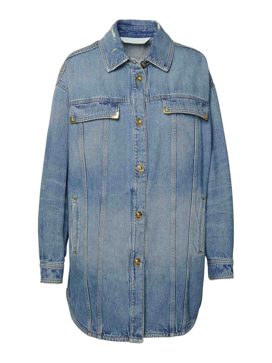 Palm Angels Chemise - Bleu Clair