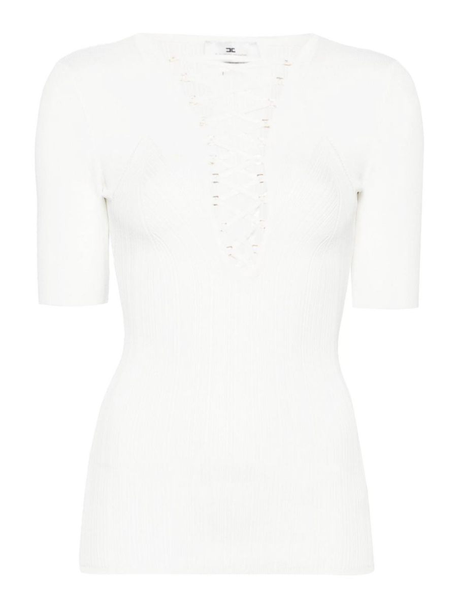 Elisabetta Franchi Top - Blanc