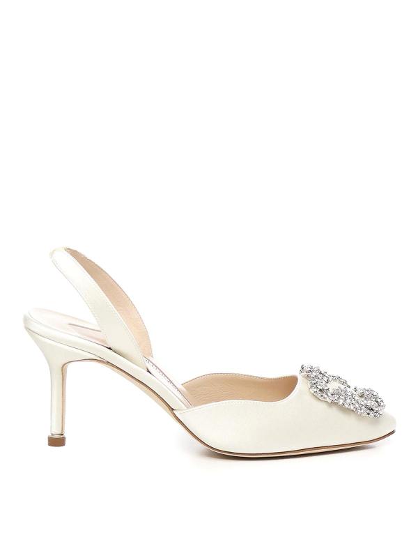Manolo Blahnik Chaussures À Talon - Blanc