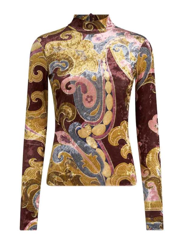 Etro Pull Col Roulé - Beige