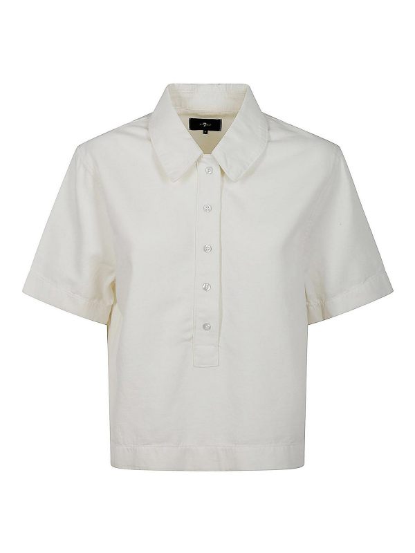 7 For All Mankind Polo - Blanc