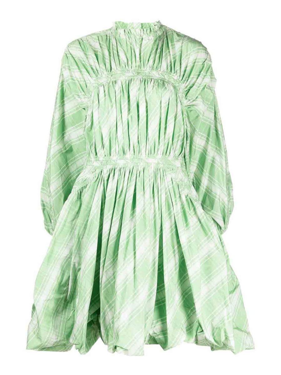 Jil Sander Robe Au Genou - Vert