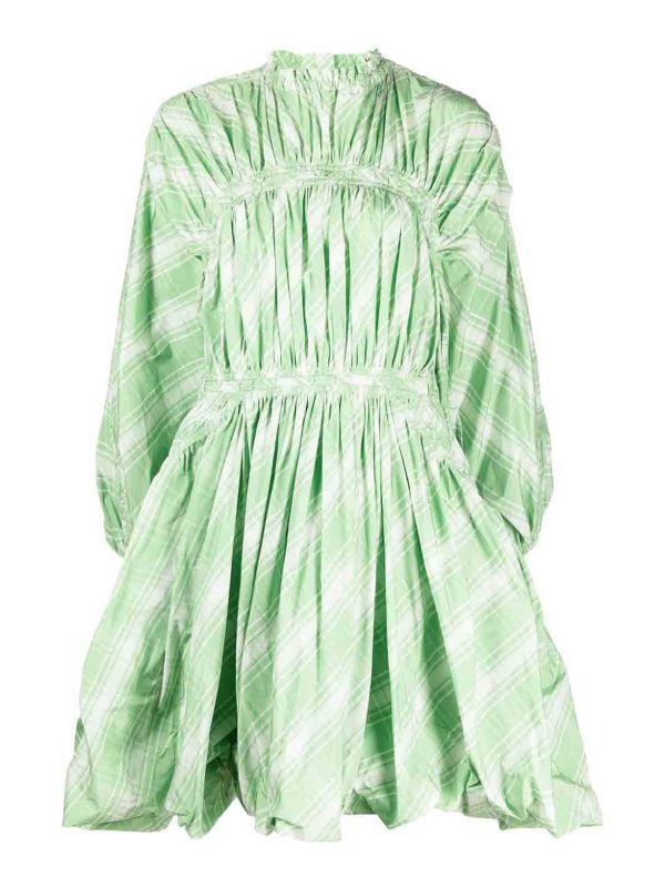 Jil Sander Robe Au Genou - Vert